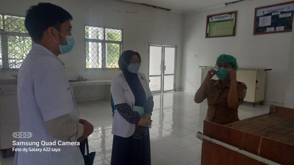 Kegiatan Dokter Muda Unisa...Melaksanakan Wawancara dan Survei terkait dengan K3RS Tora Belo Sigi